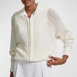 Varley Cameron Knit Zip Up Sz L NWT